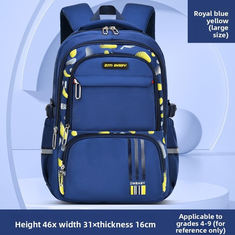Kids School Backpack With Letter Print And Ultralight Nylon For Boys Grades 34