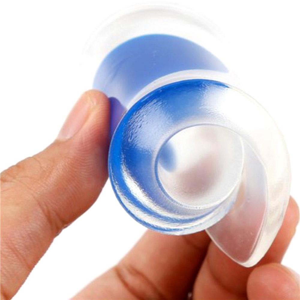 1 Pair Silicone Gel Heel Cups Pads Shoe Inserts Soft Anti-slip Foot Pain Relief Insoles Cushion