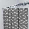 Modern Grey White Dog Print Shower Curtain Home Decor Bathroom Decorative Waterproof Fabric Bathroom Accessories Size: 72X84 Inc