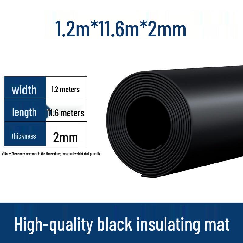 Thickened Black Anti-Slip Industrial Rubber Mat