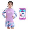 Plus Size Kids' Quick-Dry UPF50+ Swimsuit: Comfortable, High Elasticity, Non-Binding Sun Protection for Chubby Kids, Short & Long Sleeve Options