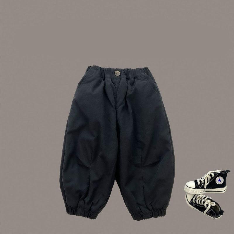 Children's Hooded Jacket Winter Men's Women's Baby Velvet Thick Trousers Two Piece Suit