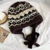 1Pc Autumn And Winter Ear Protection Street Style Knitted Hat Women'S Retro Dual-Use Bag Warm Wool Hat