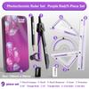 9PCS/Set Propelling Pencil Stationery Ruler Set Plastic Measuring Ruler Protractor  Students