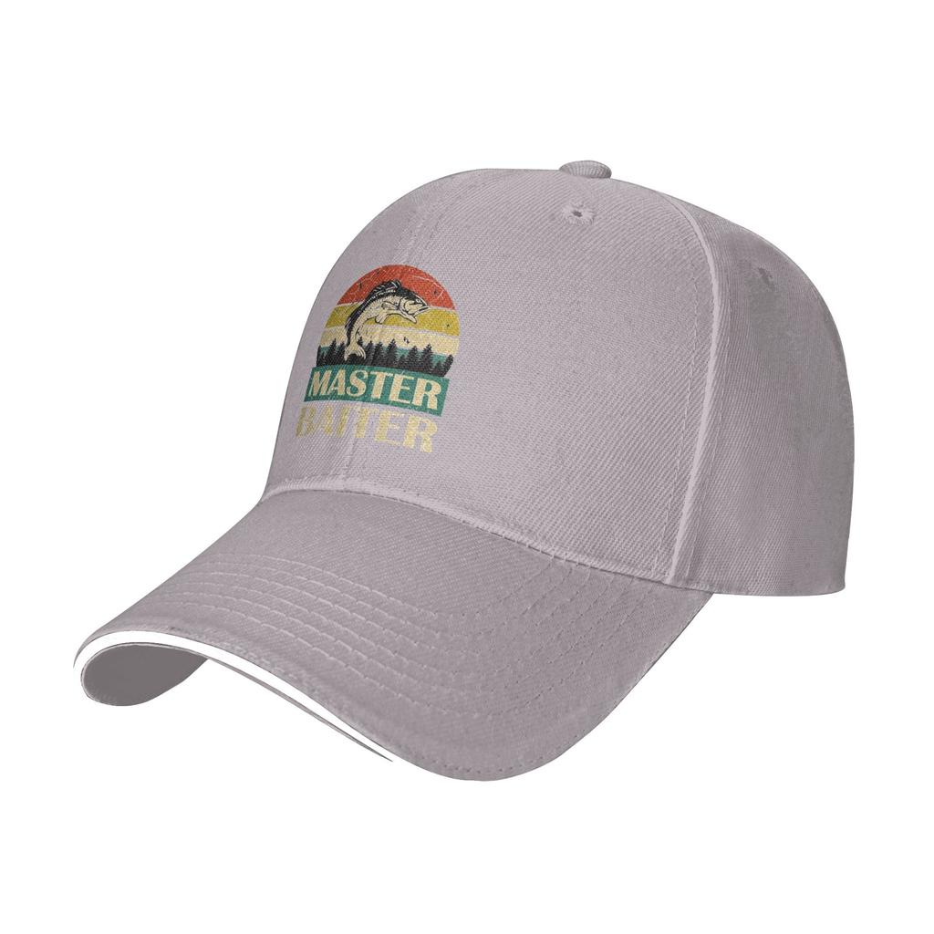 Baseball Cap Master Baiter Fishing FisherUnisex Retro Sunset Bass Hats Cap Unique Outdoor Workouts Adjustable Fit Snapback Hat