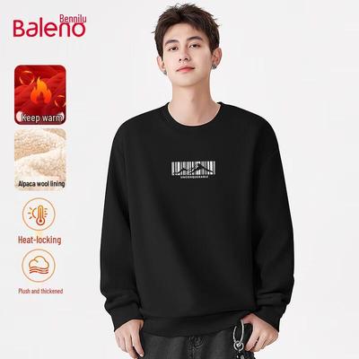 Baleno Men's Heavyweight Alpaca Blend Fleece Sweatshirt