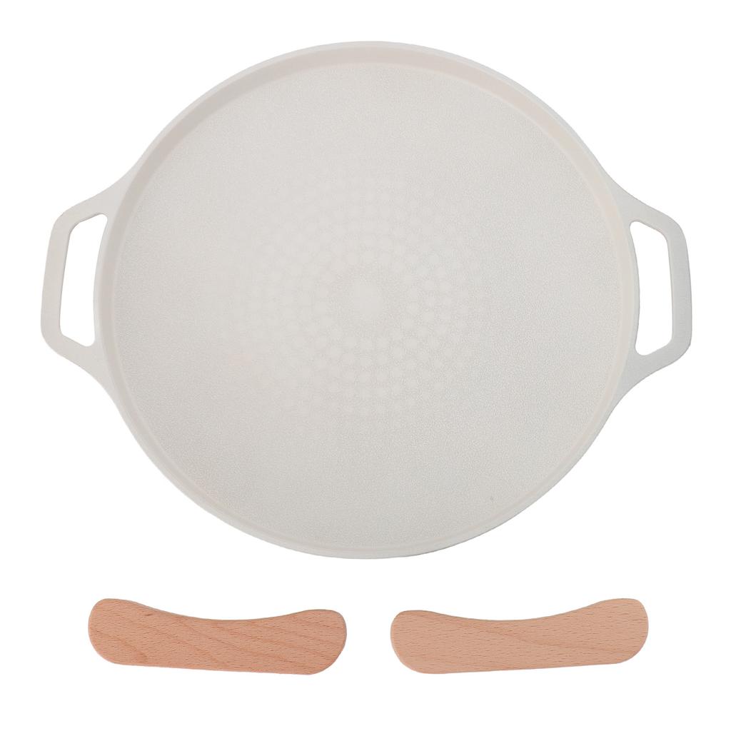 Korean BBQ Grill Pan Anti Stick Versatile Aluminum Stovetop Grill Plate with Handles for Indoor
