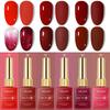 2024 Trendy 6-Color Red Gel Polish Set - Long-Lasting & Whitening