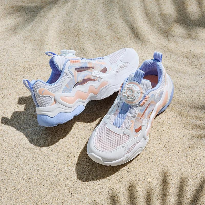 Anta Kids Cloud Escape Synthetic Leather Fabric Trendy Fashion Comfortable Versatile Hollow Cool Outdoor Sports Shoes Men Sneakers A322426910H