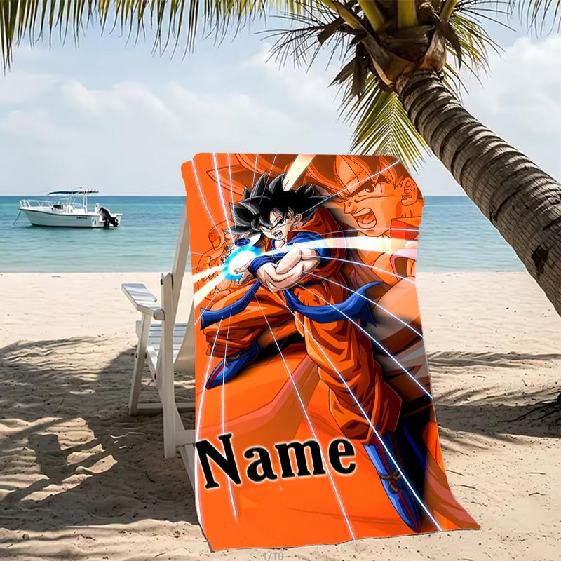 Customizable Personalized Beach Towels Dragon Ball Themed designs.Suitable for the Beach, Yoga, Sports;ideal As Beach Accessories