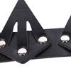 Gothic Queen Tiara Leather Spiked Crown Cosplay Costume Carnival Fancy Dress