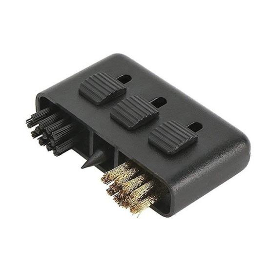 Golf Ball Brush Reusable Wear-resistant Flexible Bristles Compact Size with Retractable Sharp Pick Portable Golf Ball Club Groove