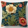 1 William Morris Floral Throw Pillow - Victorian Vintage Style Cushion Cover