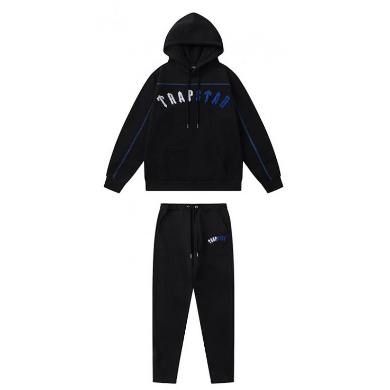 Streetwear Hooded Sweatshirt Set Loose Fit Embroidery Winter Casual Top Youth
