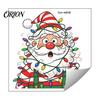 Funny Bathroom Toilet Decor Christmas Stickers, Waterproof Santa Claus Lid Seat Decals, Self-Adhesive Festive Ceramic Surface Stickers Water