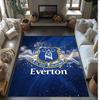 Tappeto in Velluto di Cristallo con Stampa Calcio Everton, Comodo Assorbente d'Acqua Antiscivolo Tappeto per Pavimenti Interni