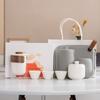 Yuanshan suet jade porcelain travel tea set outdoor set high-end celebration commemorative business souvenir gift box gift bag