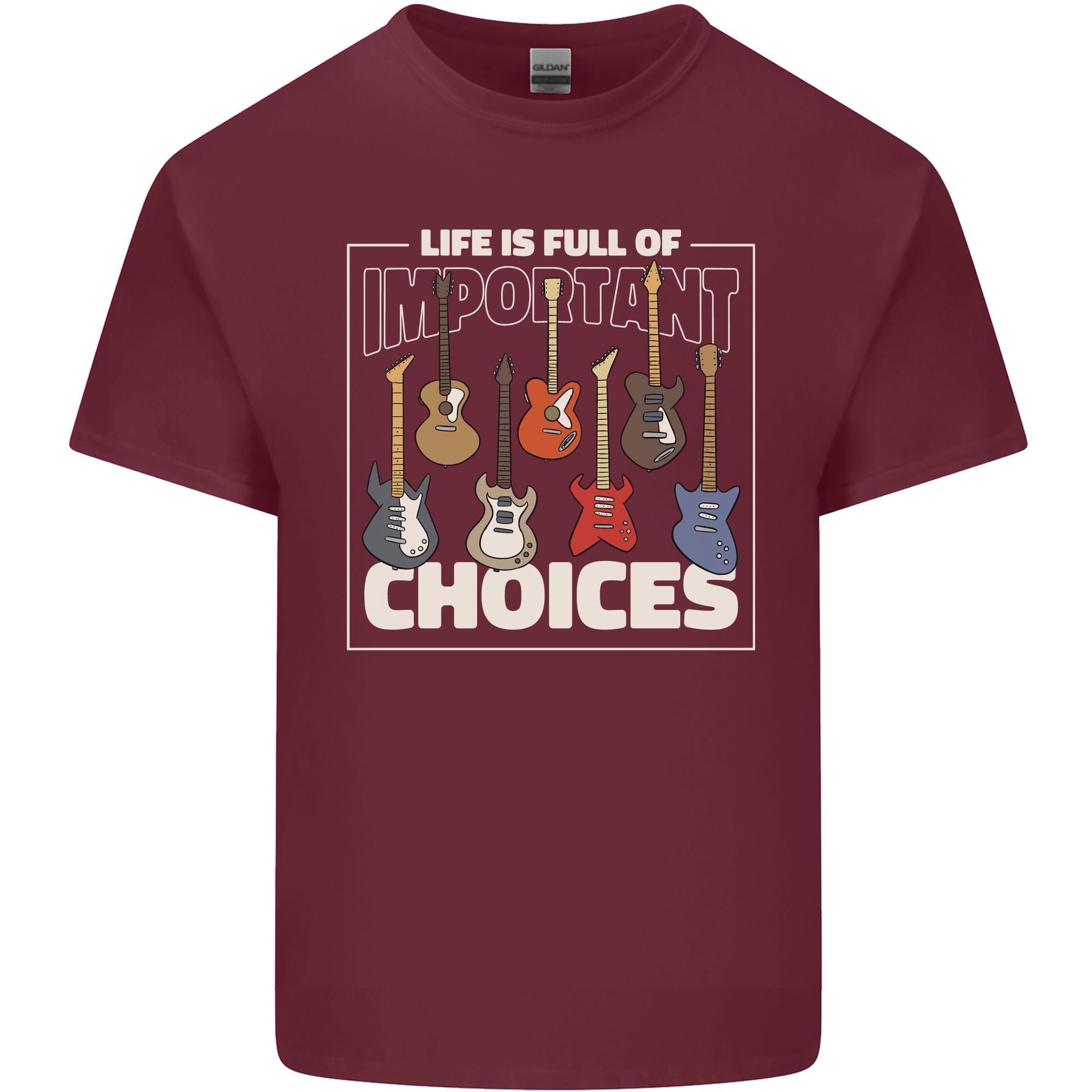 Guitar Important Choices Guitarist Music Unisexs Light Cotton TShirt S