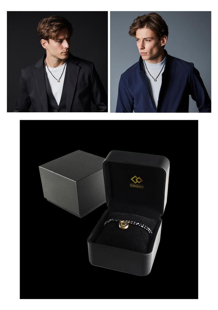 Colantotte THEO Necklace LUSSO Black 48cm