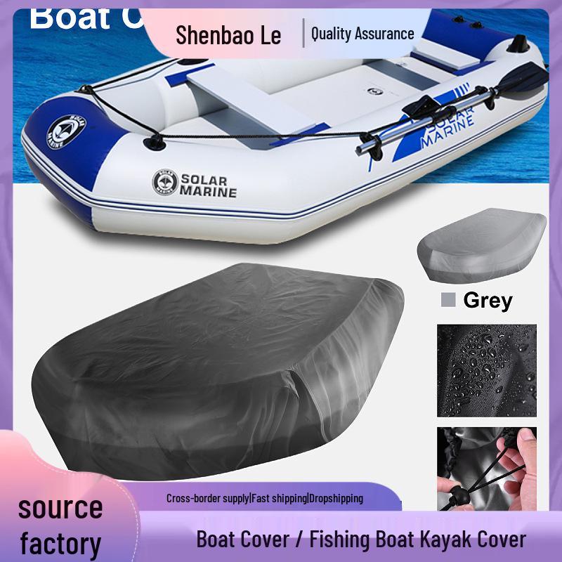 

Upgraded 210D Oxford Waterproof Boat Cover with UV Protection for Inflatable Boats, Fishing Boats, and Kayaks. 230x165x46cm