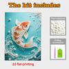 Pearl Golden Carp DIY Diamond Art Kits 15.7x19.6inch Gem Art Diamond Painting Kits Without Frame for Adults Gift Idea Home Wall Decor