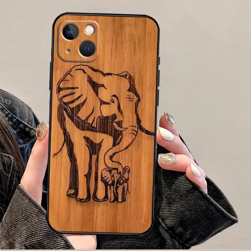 

Natural Bamboo Wood Pattern Print Phone Case For iPhone 17 Pro Max 14 13 12 11 15 16 Pro Max mini 16 Plus 16e 17 Air Cover iPhone 13