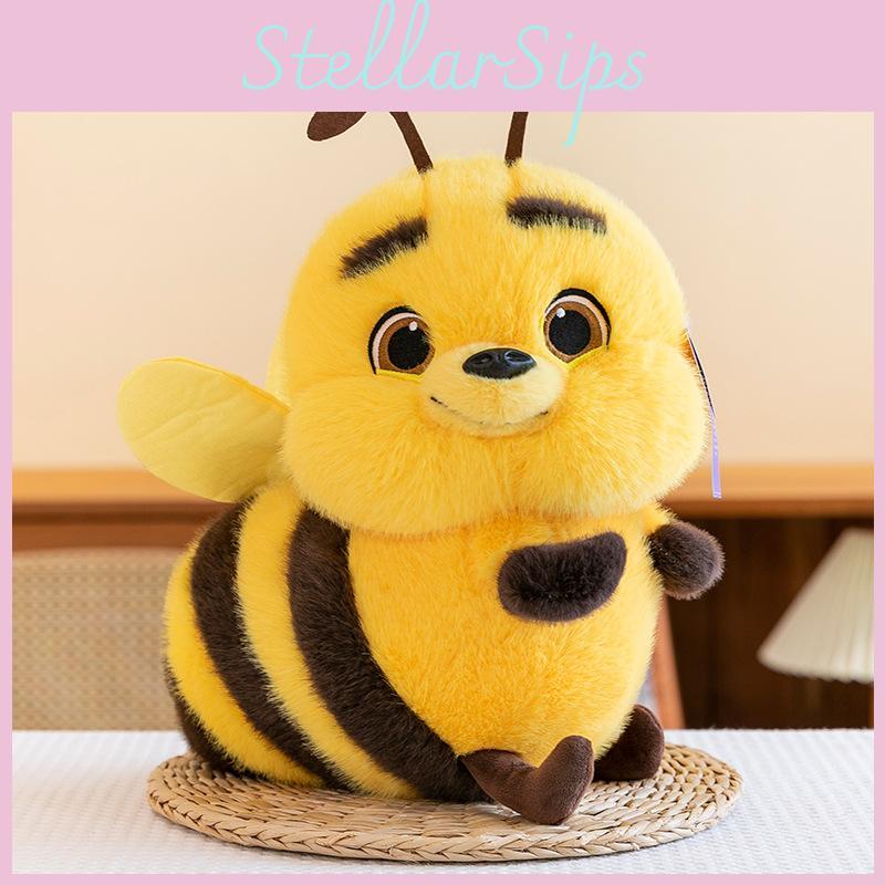 Eyed Cartoon Big Bee Plush Toys Childrens Doll Room Decoration Holiday Gift