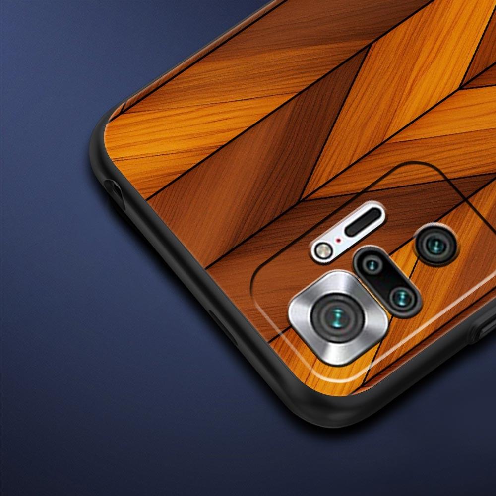 Luxury Vintage Wood Grain Pattern Phone Case Cover for Redmi 14C 10C Note 15 14 13 12 10 11 K40 Pro Plus 5G Soft TPU Shell Bags