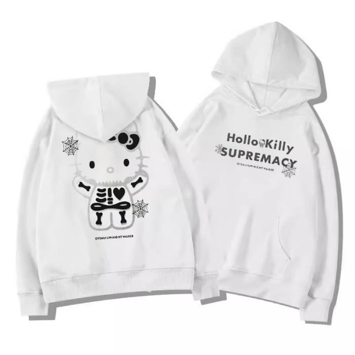 Women's Cozy Japanese Cat Hoodie: Stylish Autumn/Winter Fashion