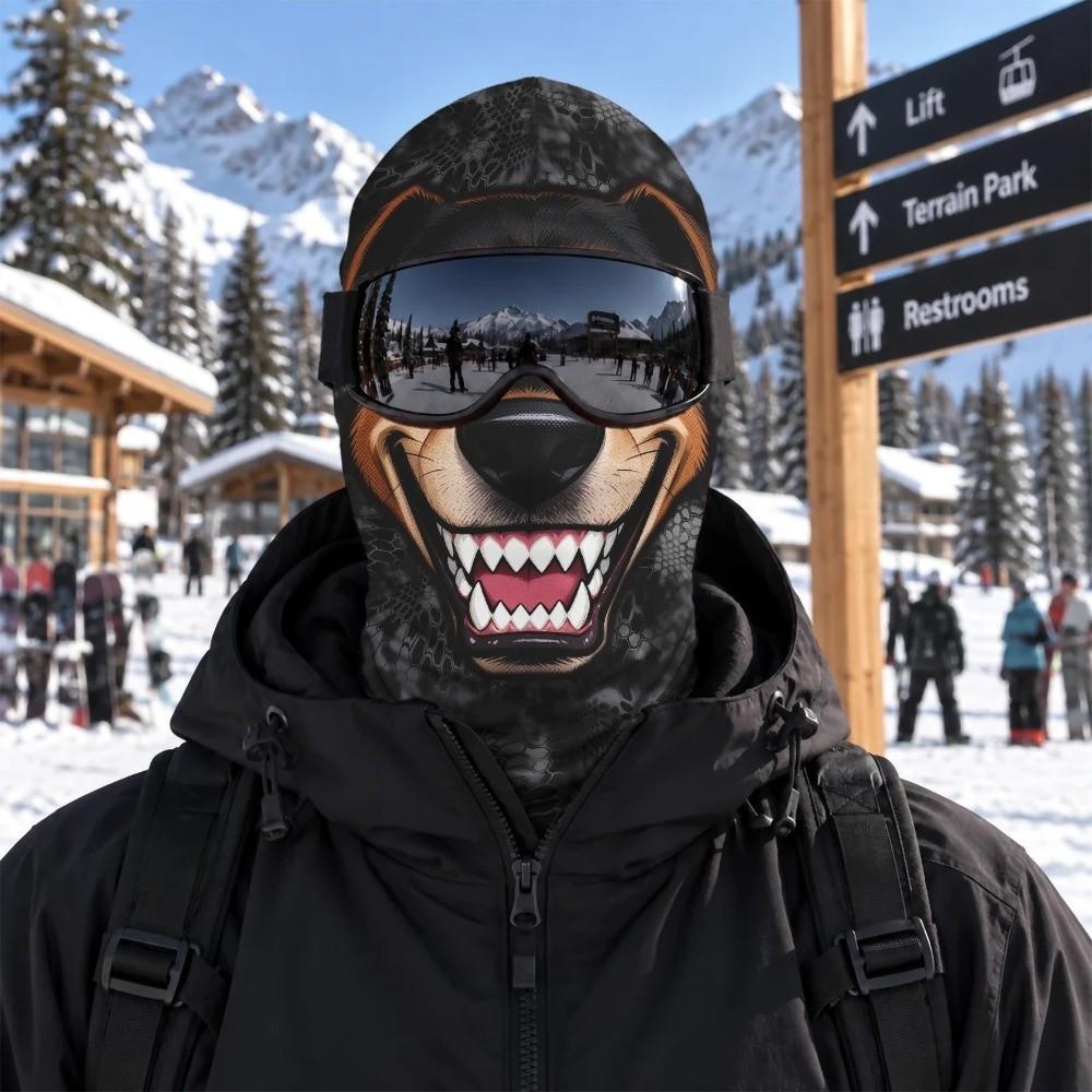 3D Printed Funny Realistic Face Ski Mask Warm Ski Mask Funny Balaclava Face Cover Cosplay