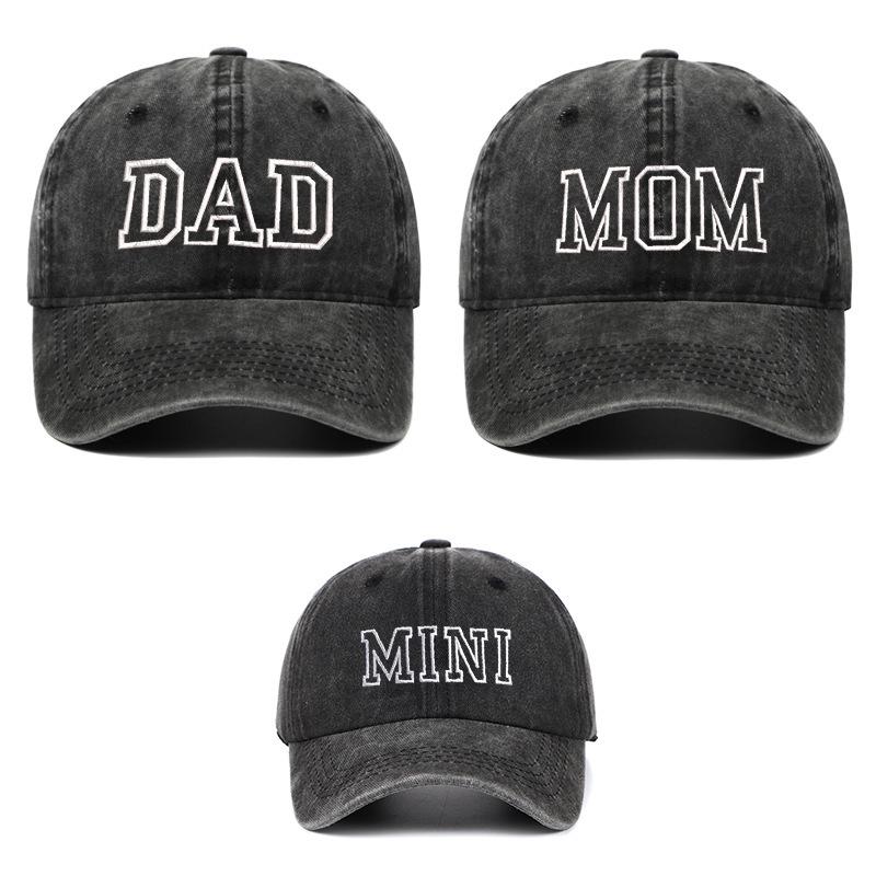 Cross-Border Embroidery Parent-Child Baseball Cap with Sun Protection