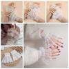 Victorian Lace Ruffled Wrist Solid Color Fake Sleeves Cuffs Detachable Sleeves Cuffs Wedding