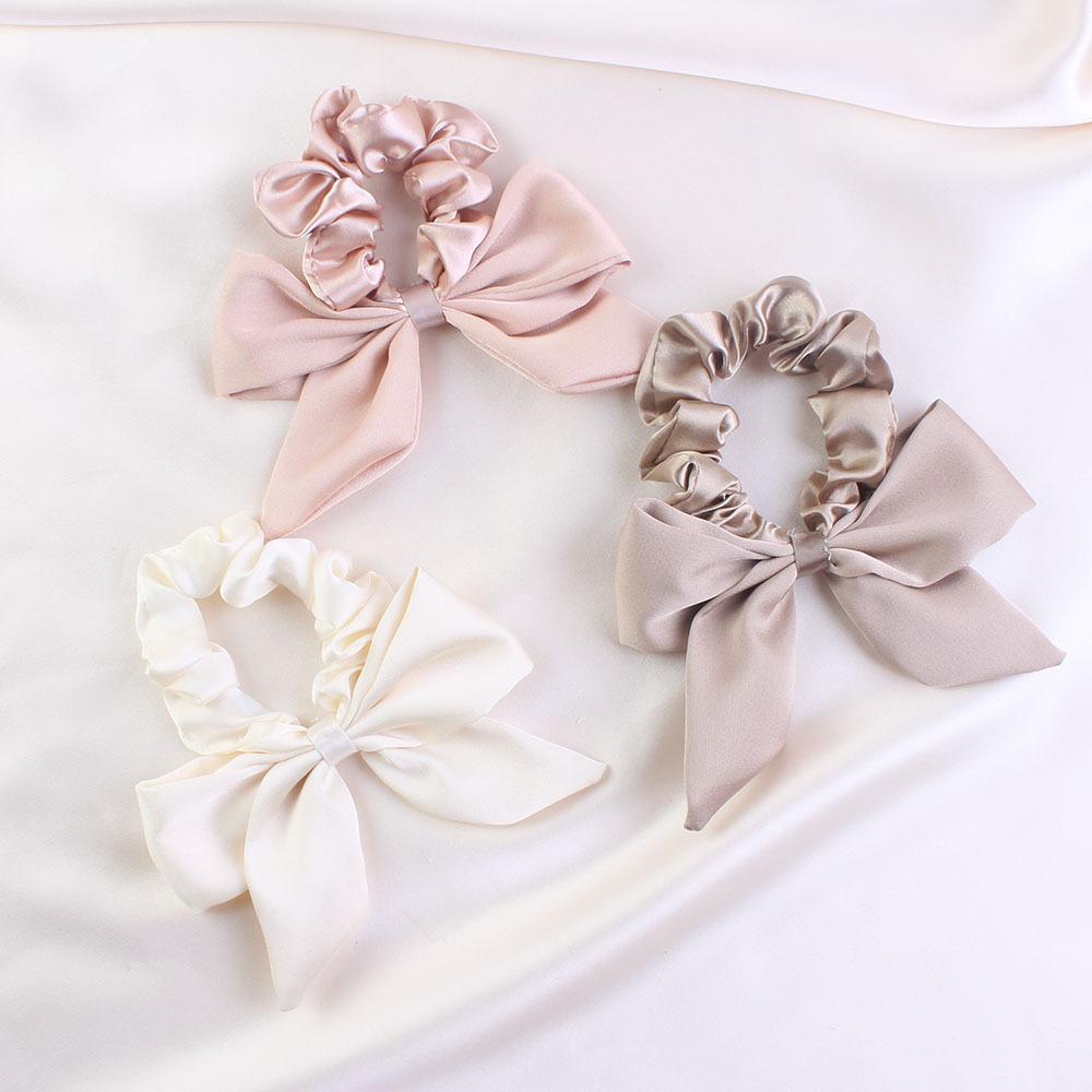 New Ribbon Hair Tie High-Quality Satin Versatile Scrunchie Knot Cute Bunny Ears Braid