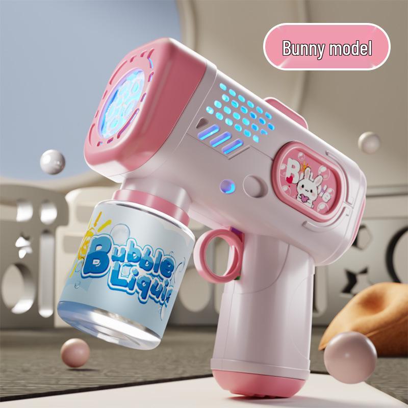 Gatling Bubble Gun: Automatic Electric Handheld Bubble Maker for Kids