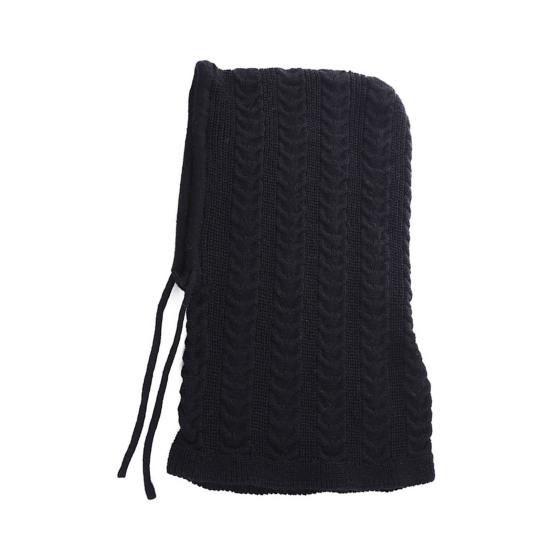 Damen Strickmütze Zopfmuster Elastische Passform Bequem Dehnbar Warm Verdickte Mütze Winter Outdoor Freizeitkleidung