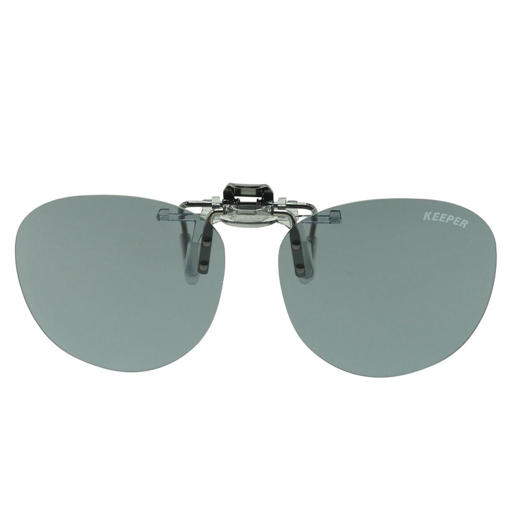 Made in Japan Polarized Bib UV Ultra Boston Classic Keeper 9340 [cliponkeeper] Clip-on Sunglasses, Protection, Lightweight, Flip-Up, Small, (03 L.SM