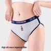 FitonTon Girls' Bear Print Cotton Antibacterial Briefs 3-Pack