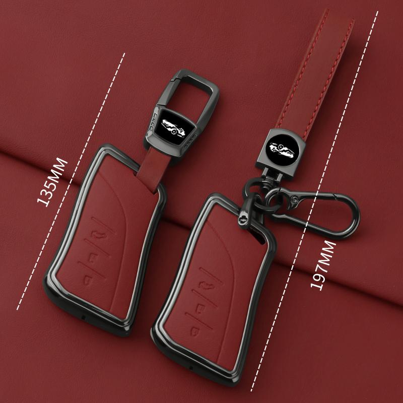 Zinc Alloy Leather Car Remote Key Case Cover Shell Fob for Lexus ES300h ES350 ES200 ES260 LS350 LS500h Auto Interior Accessories