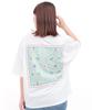 Titicaca Embroidered Shipibo Print Short Crew Back Free OSJBD151 T-Shirt, Sleeve, Neck, Print, Unisex, Off-White, Size,