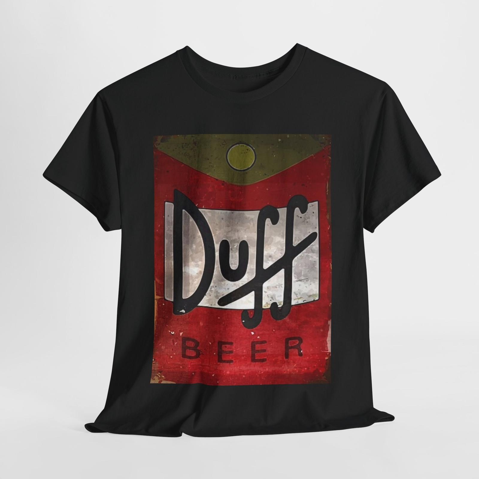 Duff Beer Graphic T Shirt Funny Vintage Logo Simpsons Unisex Heavy Cotton Tee XXL