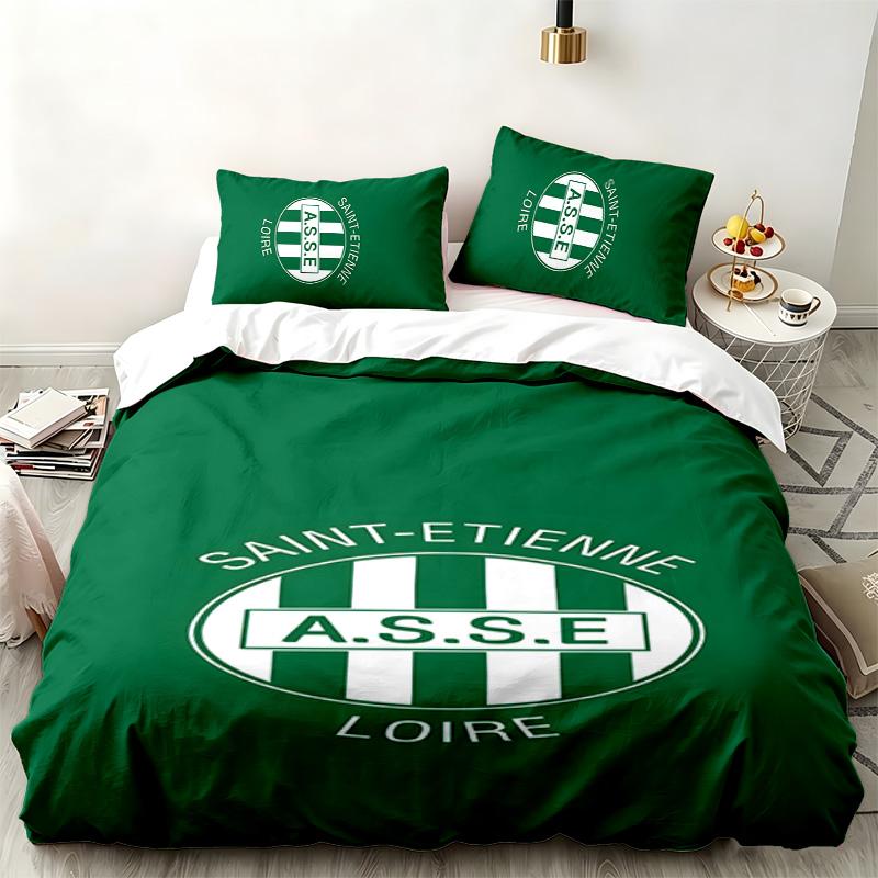 AS Saint Etienne 3pc set Perfect for bedroom use Comfortable bedding set includes a duvet cover and two pillowcases Ideal birthday or Christmas gift