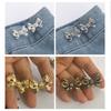 Bowknot Button Pins Jean Waist Buckles Detachable Pants Waist Tightener Jean Buttons Pins Adjustment Waist Buckles
