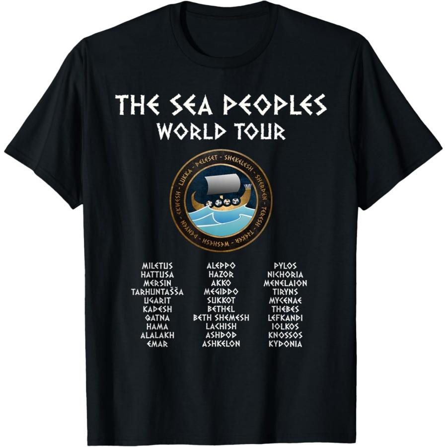 The Sea Peoples World Tour Funny History T-Shirt XXXXXL чёрный