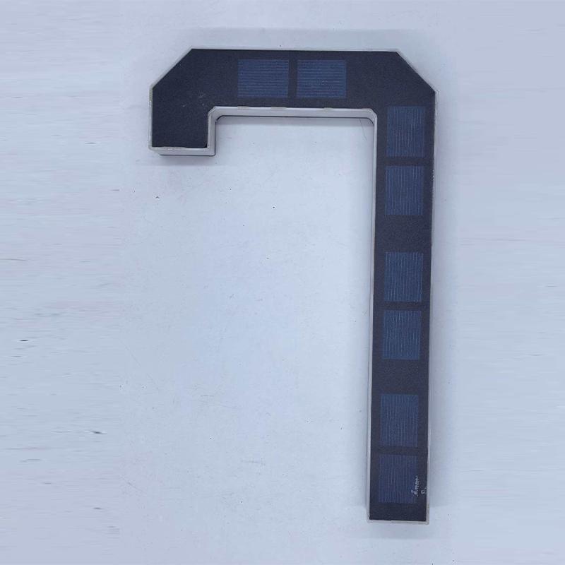 Waterproof Solar House Number Light Modern LED Address Sign with Light Sensor for Outdoor Home Door Yard Wall Decoration Use Set