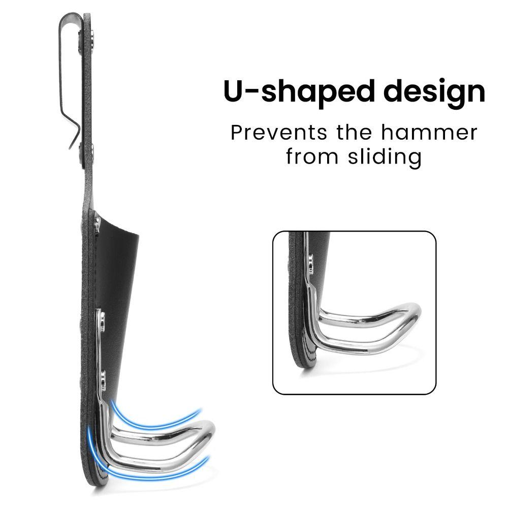 Handy Design Hammer Holder Black Drill Belt Clip Case Cover Tool Pliers Holder Construction Worker