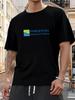 Cotton T-Shirt with Round Neck and Stylish Print: Preston Size XL