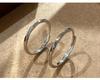 Möbius 925 Sterling Silver Couple Rings - Men's & Women's Wedding Pair Rings, Perfect for Valentine's Day Gifts