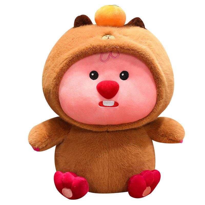 Cute Transformation Ruby Doll Capybara Persimmon Cartoon Plush Toy Cute Doll Rag Doll
