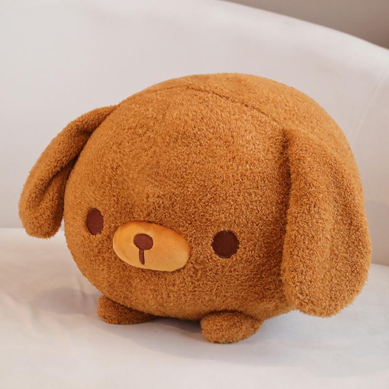 1pc 30/40cm Cute Round Teddy Dog Shiba Inu Bulldog Beagle Plush Toys Cartoon Dog Sofa Cushion Throw Pillow Xmas Gift