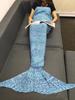 Tail Blanket Mermaid With Knit Fabric Cozy Home Lounge Decor Material For Spring